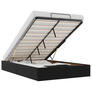 Bedframe zonder matras 120×200 cm kunstleer zwart