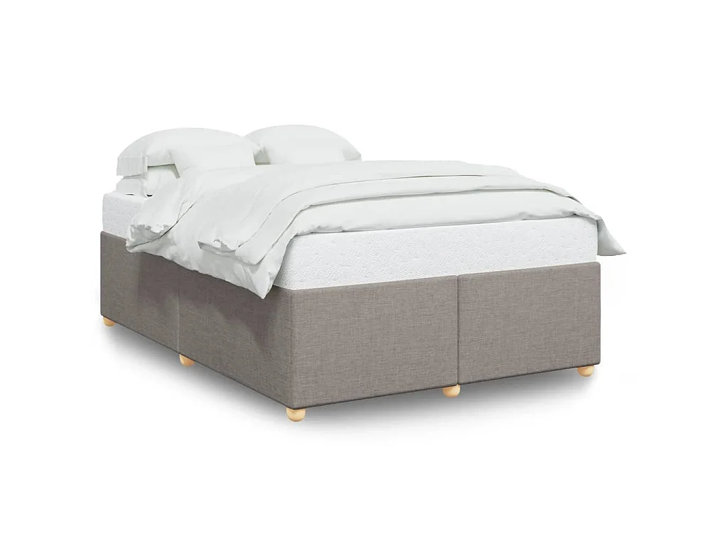 Bedframe zonder matras stof taupe 160x200 cm