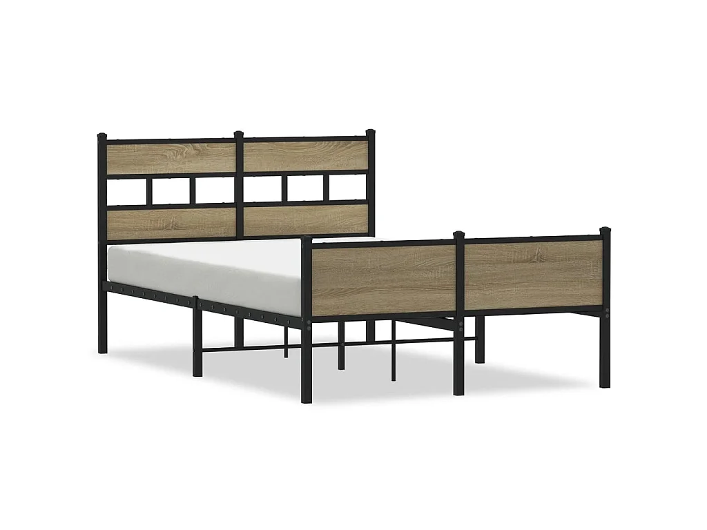 Bedframe zonder matras hout sonoma eikenkleurig 120x200 cm