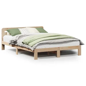 Bedframe zonder matras massief grenenhout 150×200 cm Bedframe zonder matras massief grenenhout 150×200 cm