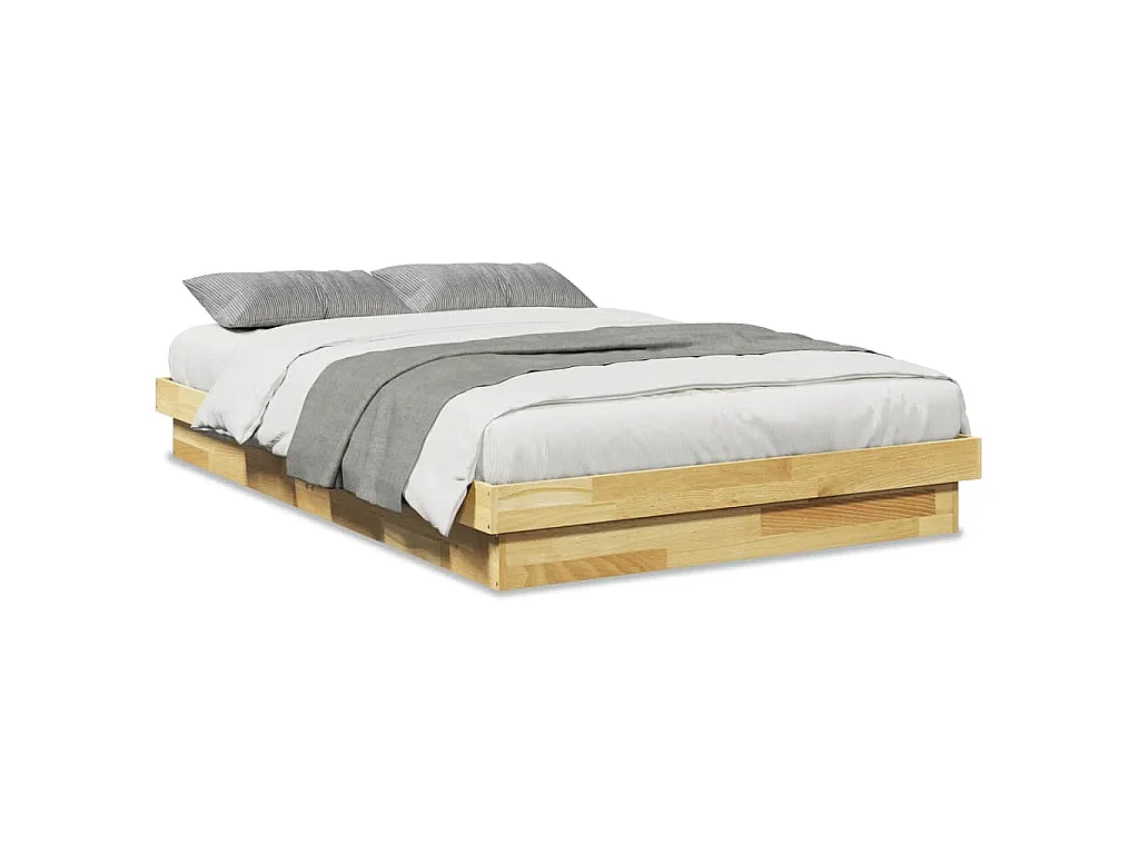 Bedframe zonder matras 120x200 cm massief hout eiken