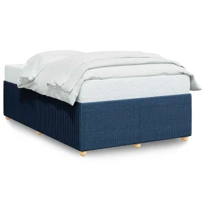 Bedframe zonder matras 120×190 cm stof blauw