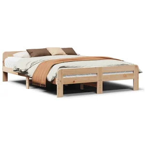 Bedframe zonder matras massief grenenhout 150×200 cm Bedframe zonder matras massief grenenhout 150×200 cm