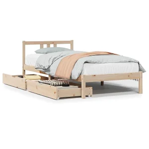Bedframe zonder matras massief grenenhout 90×190 cm Bedframe zonder matras massief grenenhout 90×190 cm
