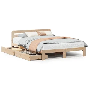 Bedframe zonder matras massief grenenhout 120×190 cm Bedframe zonder matras massief grenenhout 120×190 cm