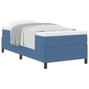 Bedframe Blauw 80 x 200 cm Katoenen stof Bedframe Blauw 80 x 200 cm Katoenen stof