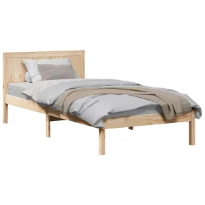 Bedframe Bruin 90 x 190 cm Massief grenenhout Bedframe Bruin 90 x 190 cm Massief grenenhout