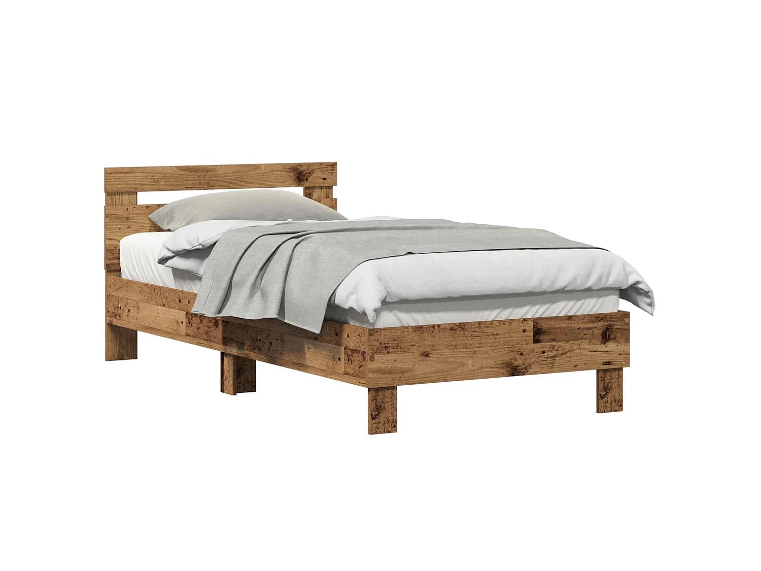 Bedframe Oudhout 193 x 95 x 88 cm Bewerkt hout