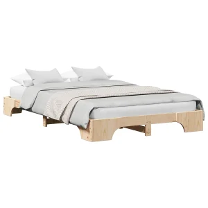 Bedframe Naturel 120 x 190 cm Massief grenenhout Bedframe Naturel 120 x 190 cm Massief grenenhout