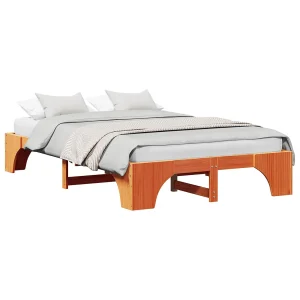 Bedframe Wasbruin 120 x 200 cm Massief grenenhout Bedframe Wasbruin 120 x 200 cm Massief grenenhout