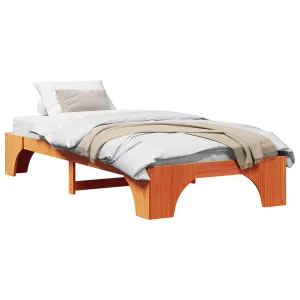 Bedframe Wasbruin 100 x 200 cm Massief grenenhout Bedframe Wasbruin 100 x 200 cm Massief grenenhout
