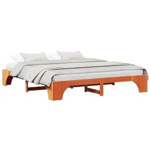 Bedframe Wasbruin 180 x 200 cm Massief grenenhout Bedframe Wasbruin 180 x 200 cm Massief grenenhout