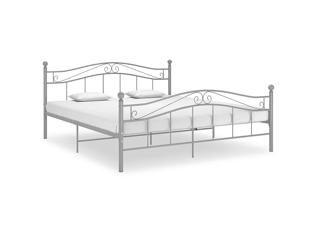 Bedframe metaal grijs 180x200 cm