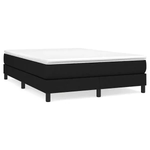Bedframe zonder matras stof zwart 140×200 cm Bedframe zonder matras stof zwart 140×200 cm