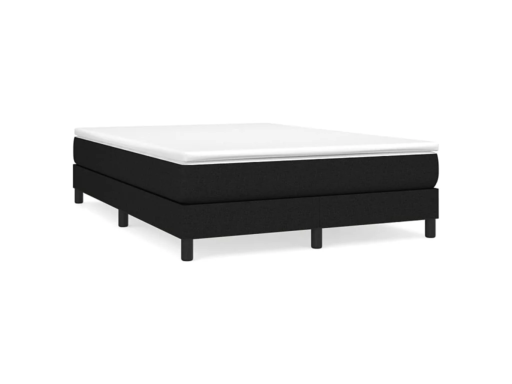 Bedframe zonder matras stof zwart 140x200 cm