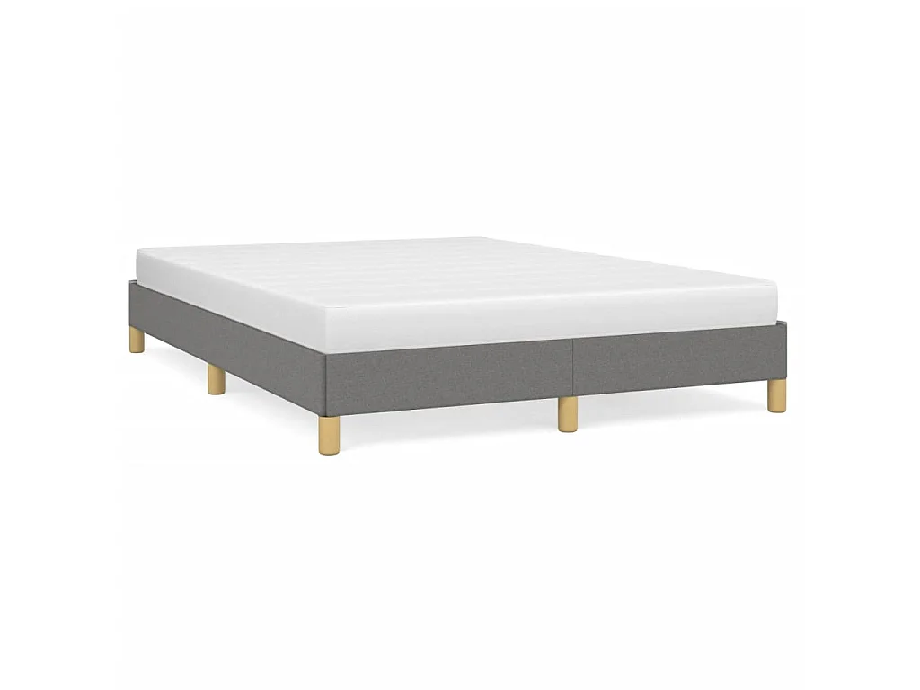 Bedframe zonder matras stof donkergrijs 160x200 cm
