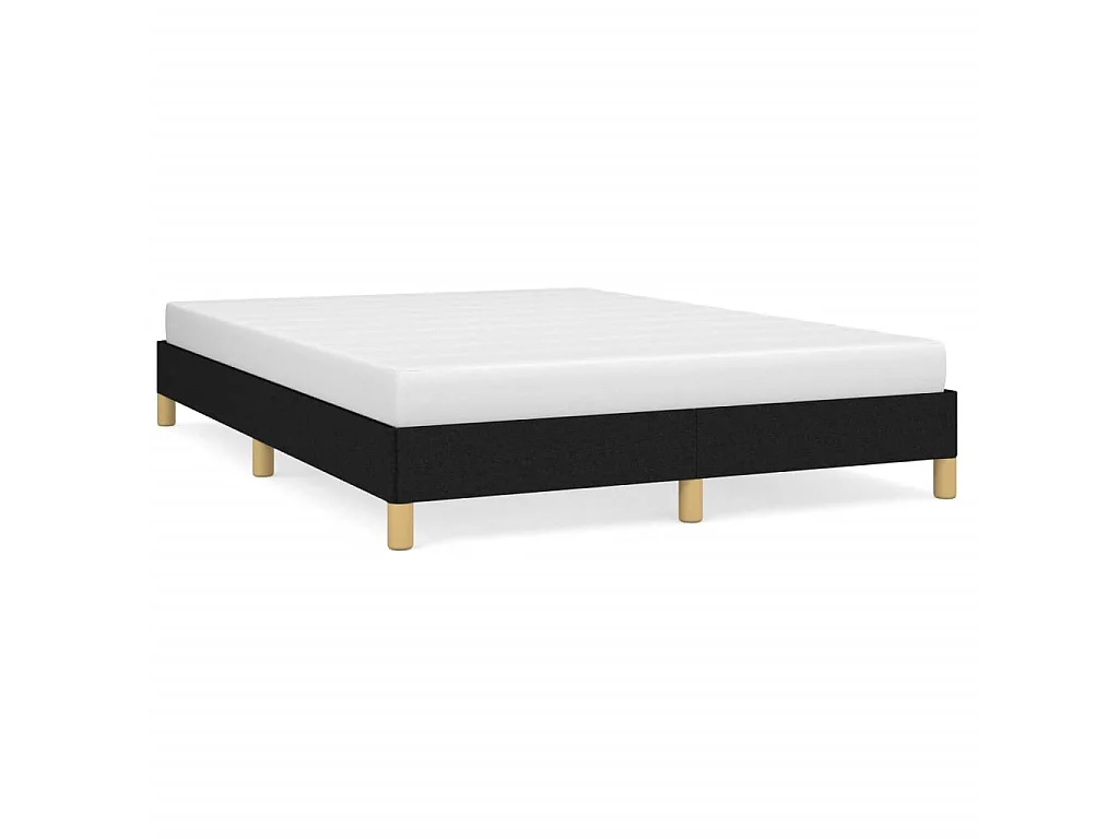 Bedframe zonder matras stof zwart 140x190 cm