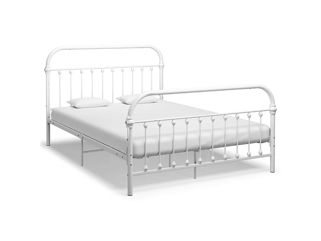 Bedframe metaal wit 140x200 cm