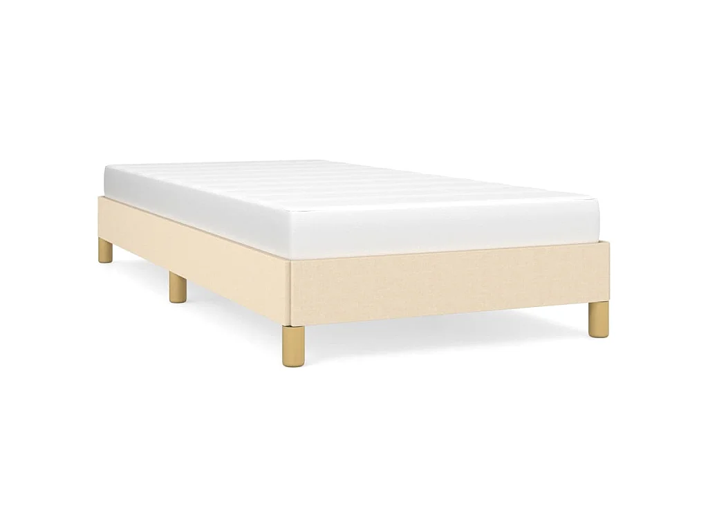 Bedframe stof crème 80x200 cm