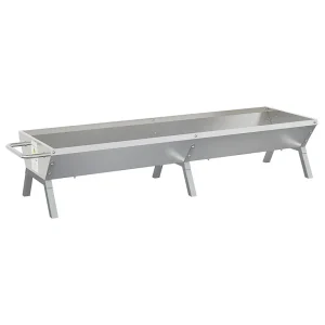 Barbecueplaat 158x42x31 cm roestvrij staal zilverkleurig Barbecueplaat 158x42x31 cm roestvrij staal zilverkleurig