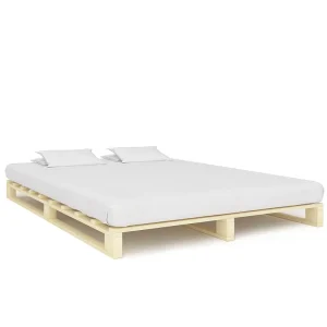 Bedframe pallet massief grenenhout 160×200 cm Bedframe pallet massief grenenhout 160×200 cm