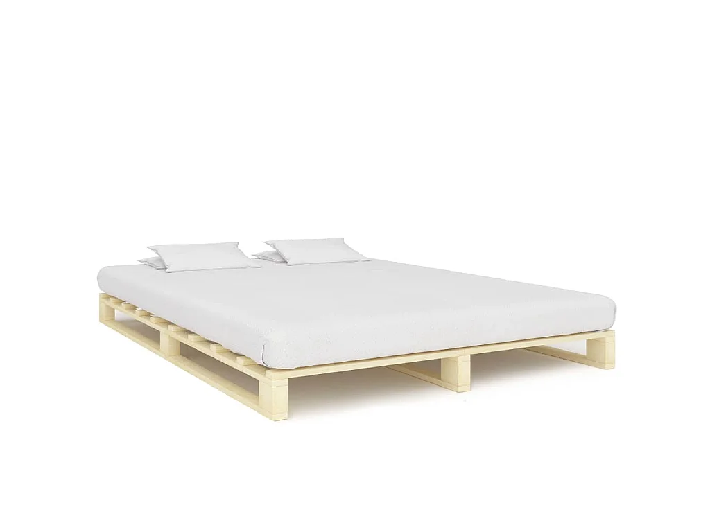 Bedframe pallet massief grenenhout 160x200 cm