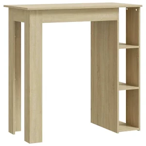 Bartafel met schap 102x50x103,5 cm hout sonoma eikenkleur Bartafel met schap 102x50x103,5 cm hout sonoma eikenkleur