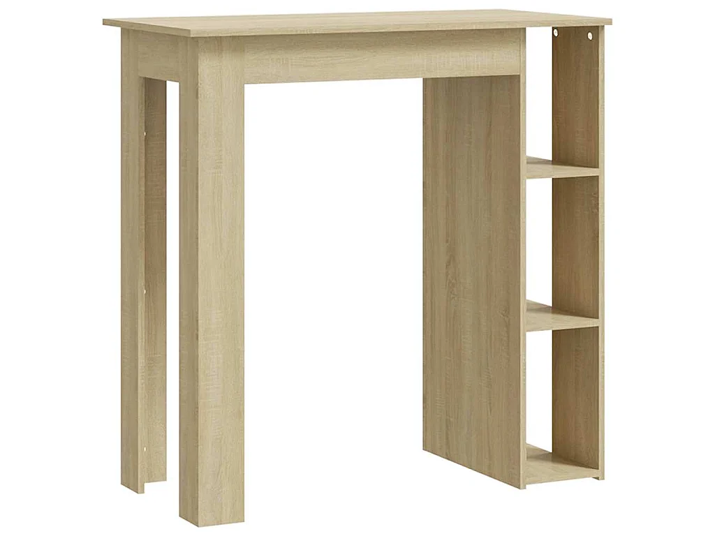 Bartafel met schap 102x50x103,5 cm hout sonoma eikenkleur