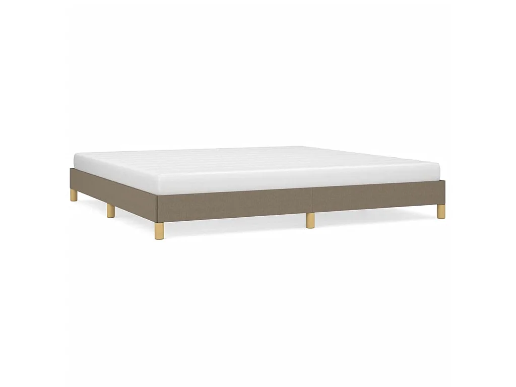Bedframe zonder matras stof taupe 200x200 cm