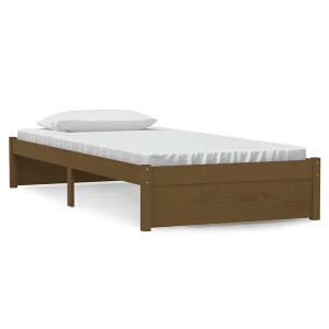 Bedframe massief hout honingbruin 90×190 cm Bedframe massief hout honingbruin 90×190 cm