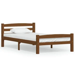 Bedframe massief grenenhout honingbruin 100×200 cm Bedframe massief grenenhout honingbruin 100×200 cm