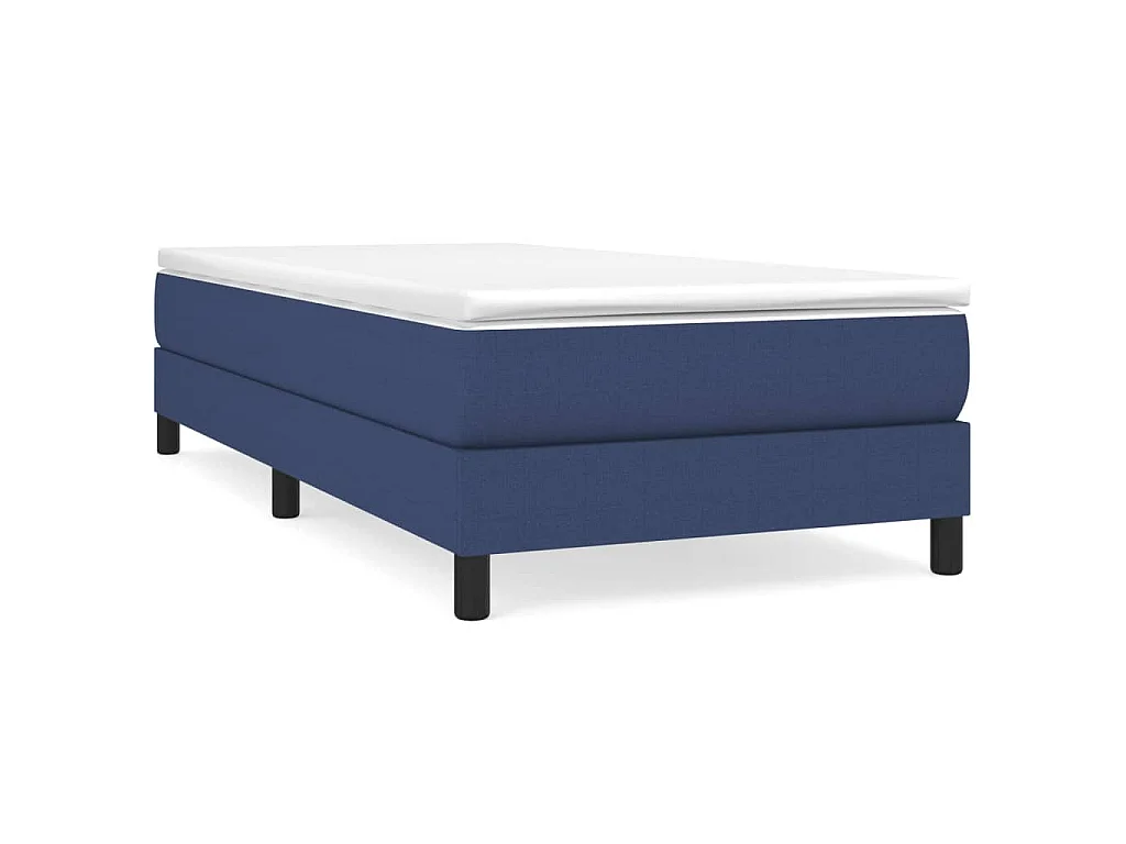 Bedframe stof blauw 90x190 cm