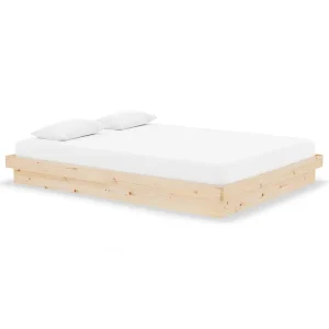Bedframe massief hout 135×190 cm Bedframe massief hout 135×190 cm