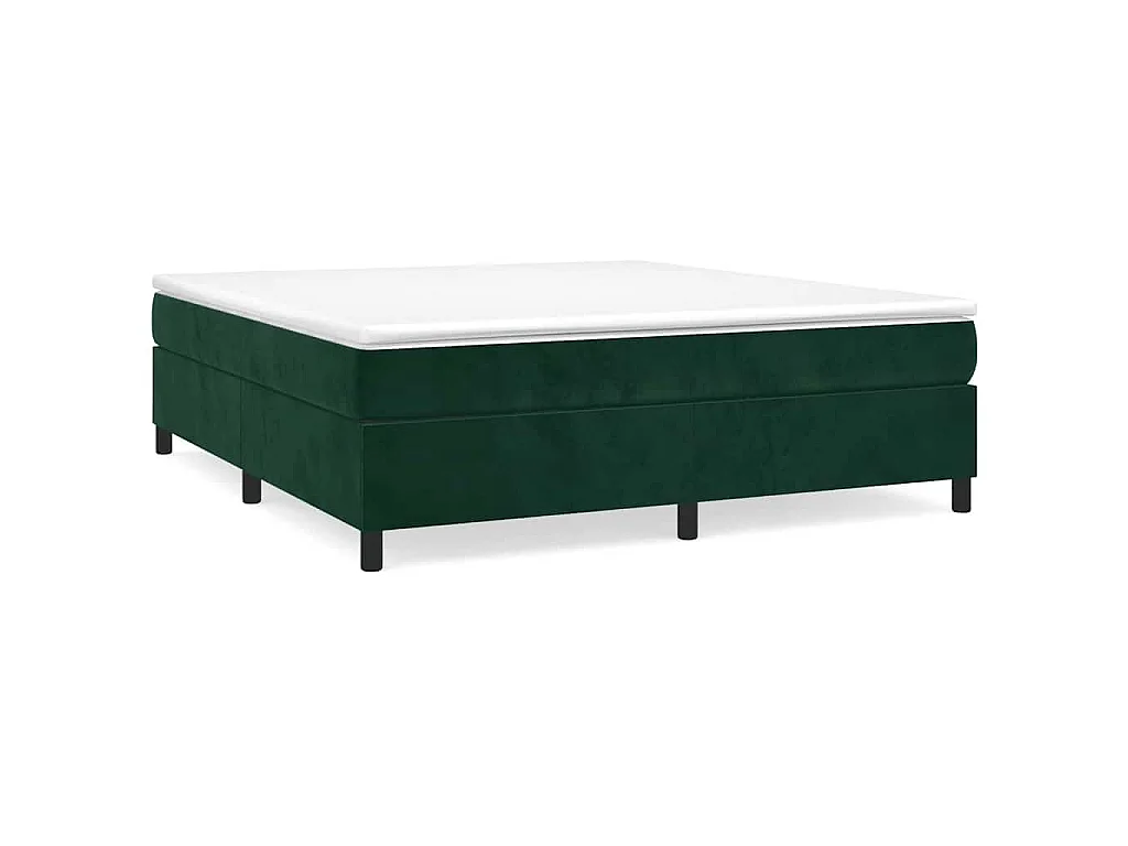 Bedframe zonder matras 160x200 cm fluweel donkergroen