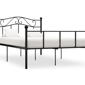 Bedframe metaal zwart 120×200 cm Bedframe metaal zwart 120×200 cm
