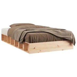 Bedframe massief hout 75×190 cm