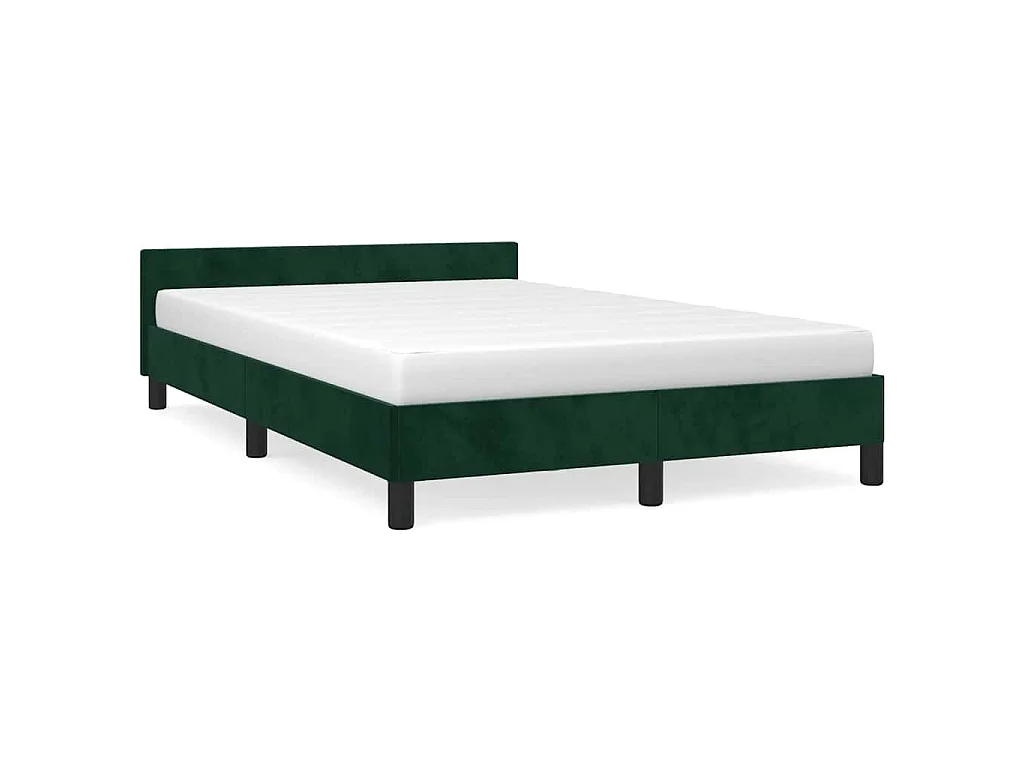 Bedframe zonder matras 120x200 cm fluweel donkergroen
