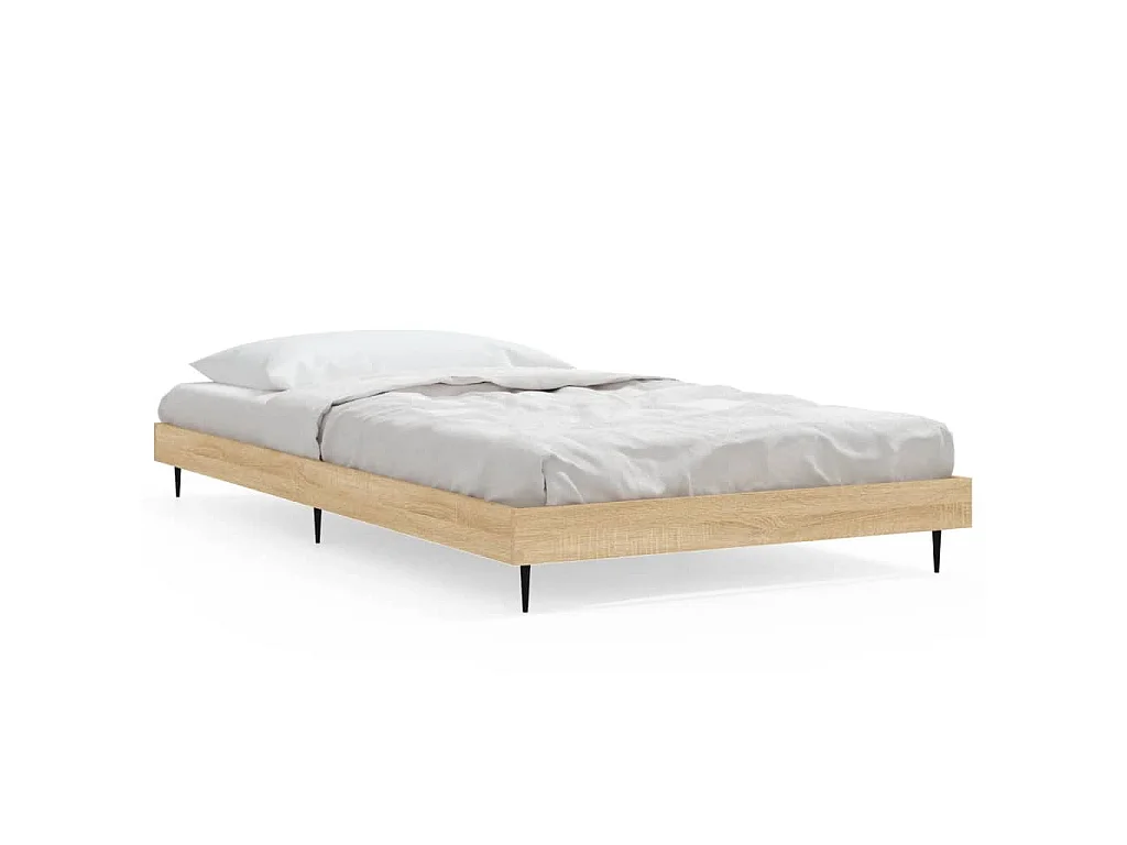 Bedframe zonder matras hout sonoma eikenkleurig 90x200 cm