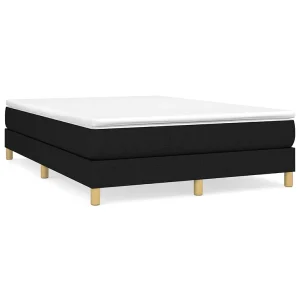 Bedframe zonder matras stof zwart 140×190 cm Bedframe zonder matras stof zwart 140×190 cm