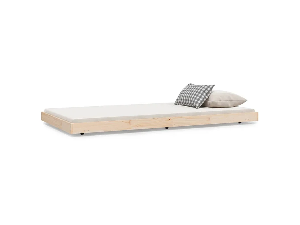 Bedframe zonder matras massief grenenhout 100x200 cm