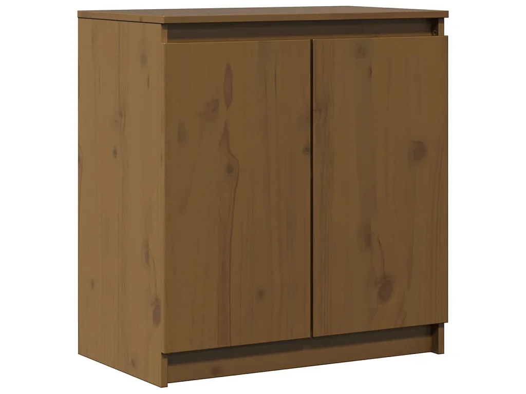 Bijzetkast 60x36x65 cm massief grenenhout honingbruin