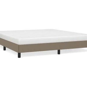 Bedframe zonder matras stof taupe 180×200 cm Bedframe zonder matras stof taupe 180×200 cm