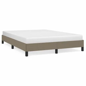 Bedframe zonder matras stof taupe 140×190 cm Bedframe zonder matras stof taupe 140×190 cm