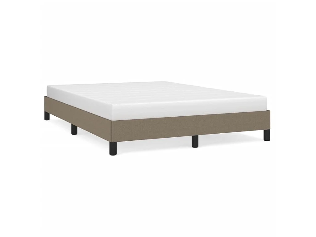 Bedframe zonder matras stof taupe 140x190 cm