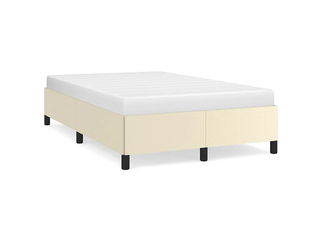 Bedframe kunstleer crèmekleurig 120x200 cm