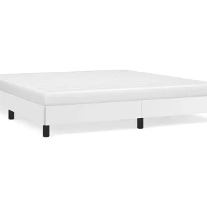 Bedframe kunstleer wit 180×200 cm Bedframe kunstleer wit 180×200 cm
