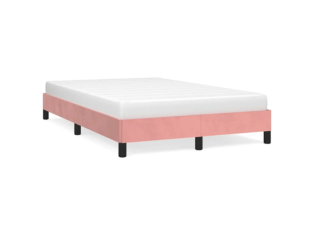 Bedframe fluweel roze 120x200 cm