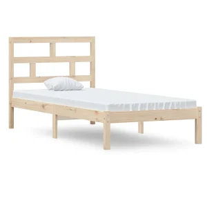 Bedframe massief hout 90×190 cm