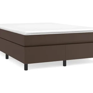 Bedframe kunstleer bruin 140×190 cm Bedframe kunstleer bruin 140×190 cm