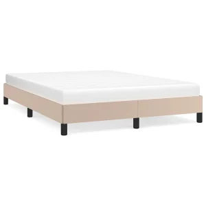 Bedframe kunstleer cappuccinokleurig 140×190 cm Bedframe kunstleer cappuccinokleurig 140×190 cm